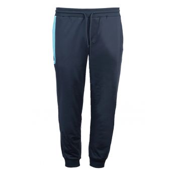 Pantaloni de trening cu snur in talie si buzunar contrastant -