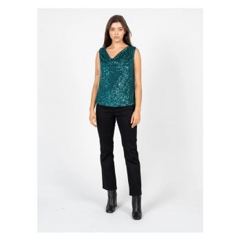 Pantaloni drepti cu talie inalta -