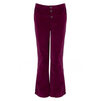 Pantaloni evazati cu nasturi -