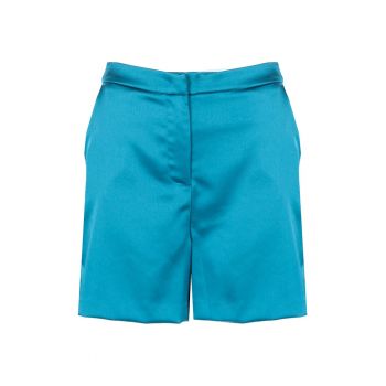 Pantaloni scurti cu aspect satinat - 40