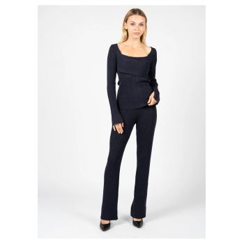 Pantaloni slim fit cu striatii -