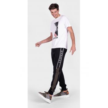 Pantaloni sport slim fit cu logo -