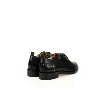Pantofi Derby din piele cu nituri metalice -