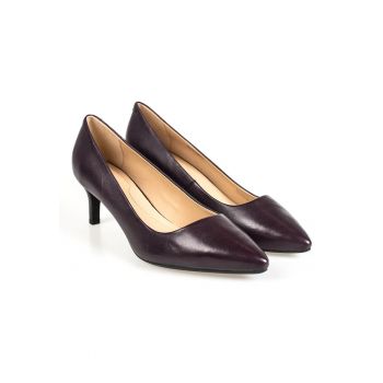 Pantofi din piele cu varf ascutit Elina -