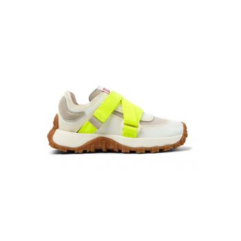 Pantofi sport de piele si piele ecologica cu velcro