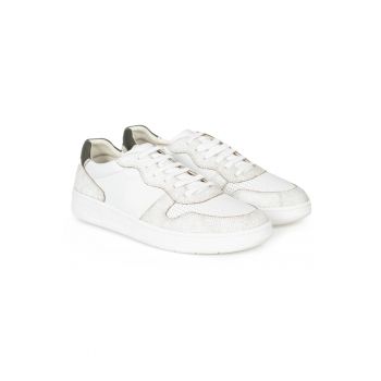 Papuci sport din piele -