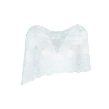 Poncho cu strat exterior din dantela Genovese -