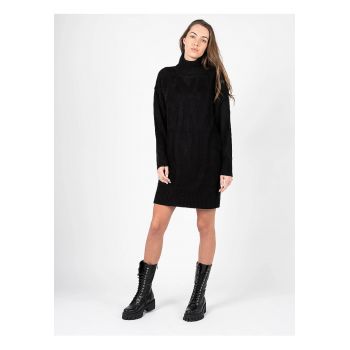 Rochie Tricotata Cu Guler Inalt -