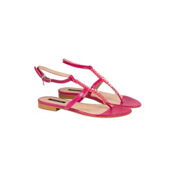 Sandale Din Piele Cu Bareta -