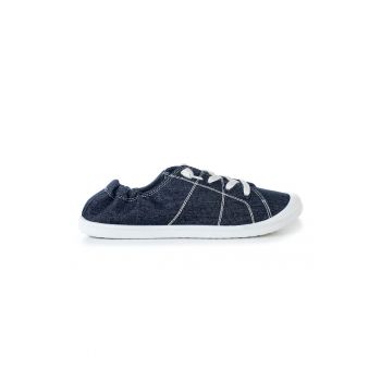 Tenisi din material textil cu aspect de denim