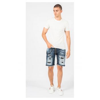 Tricou uni cu decolteu la baza gatului