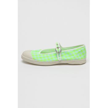 Balerini cu varf intarit si model gingham