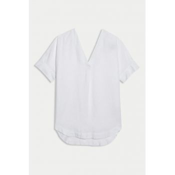 Bluza de in cu decolteu in V