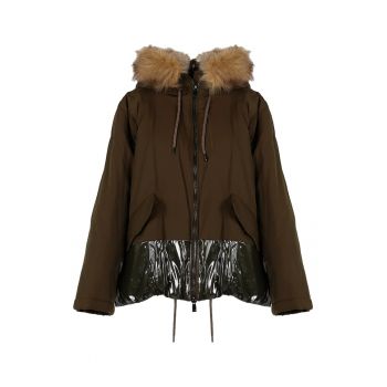 Geaca parka cu garnitura din blana artificiala - 36