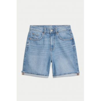Pantalomi scurti din denim cu design 5 buzunare