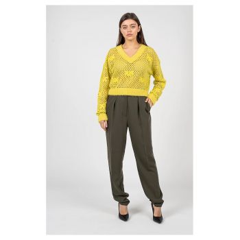 Pantaloni conici cu buzunare Pietra - W36-L32