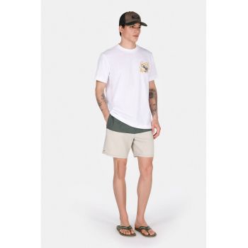 Pantaloni scurti de baie cu design in doua nuante