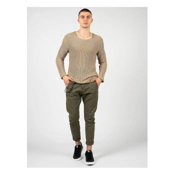 Pantaloni slim fit cu garnitura decorativa detasabila