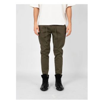 Pantaloni slim fit cu talie ajustabila -