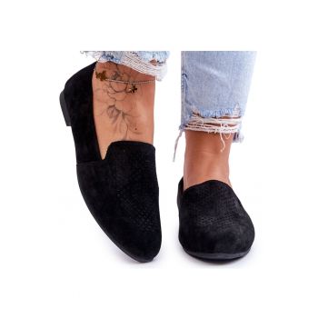 Pantofi mocasini pentru femei -  BM222752 - Negru