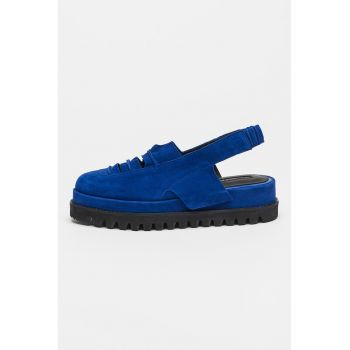 Pantofi slingback de piele