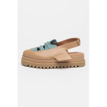 Pantofi slingback de piele
