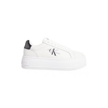 Pantofi sport flatform de piele