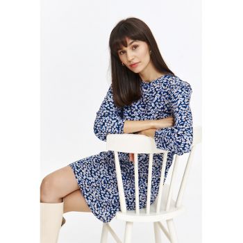 Rochie cu maneci lungi si imprimeu floral