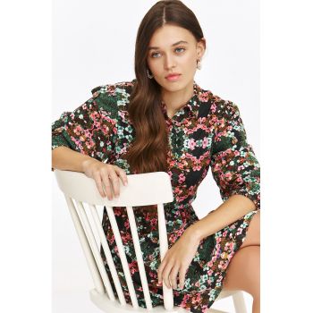 Rochie scurta cu model floral