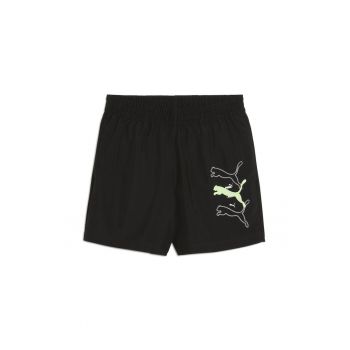 Sort  pentru Barbati - ess logo lab puma logo woven shorts 5 - 684673-01 - Negru