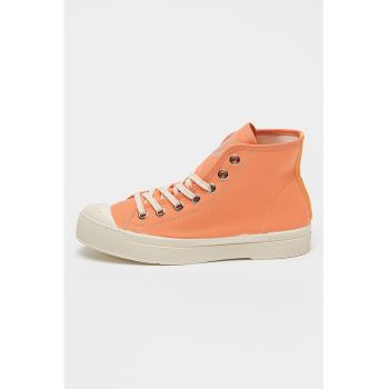 Tenisi high-top cu varf intarit