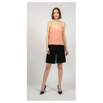 Top cu decolteu in V din amestec de matase - 36
