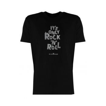 Tricou cu imprimeu cu text -