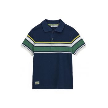 Tricou polo cu model in dungi