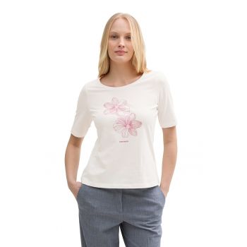 Tricou regular fit cu decolteu rotund