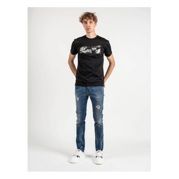 Tricou slim fit cu logo -