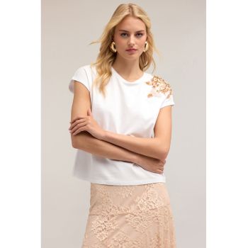 Bluza cu aplicatii cu margele