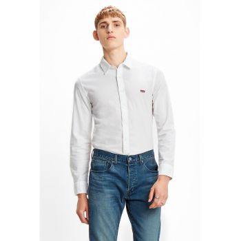 Camasa slim fit cu logo discret ieftina