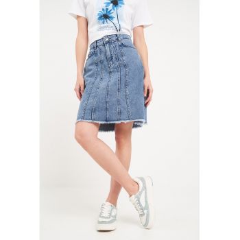 Fusta midi din denim