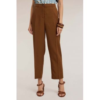 Pantaloni eleganti din amestec de lyocell cu pensa