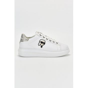 Pantofi sport de piele cu logo