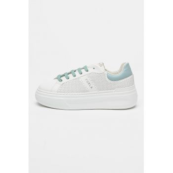 Pantofi sport wedge de piele