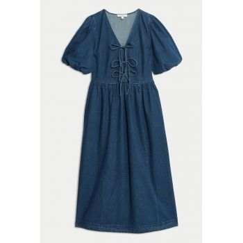 Rochie de denim cu decolteu in V
