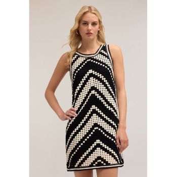 Rochie mini dreapta tricotata