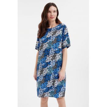 Rochie-tricou cu imprimeu floral