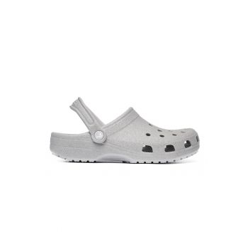 Saboti pentru dama  Classic Glitter Clog - Sintetic - Gri
