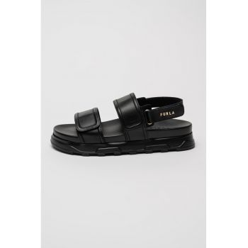 Sandale din piele cu inchidere velcro