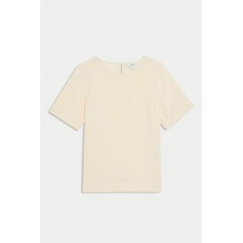 Tricou de bumbac cu decolteu rotund