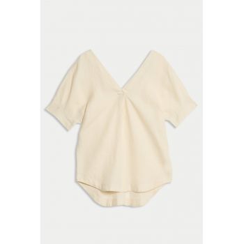 Tricou de in cu decolteu in V