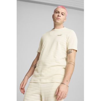 Tricou din amestec de bumbac cu logo brodat